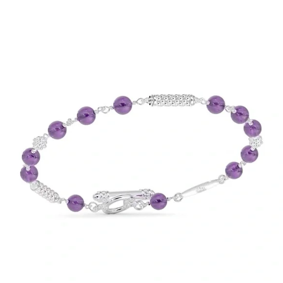 LAGOS Caviar Icon Amethyst Beaded Bracelet